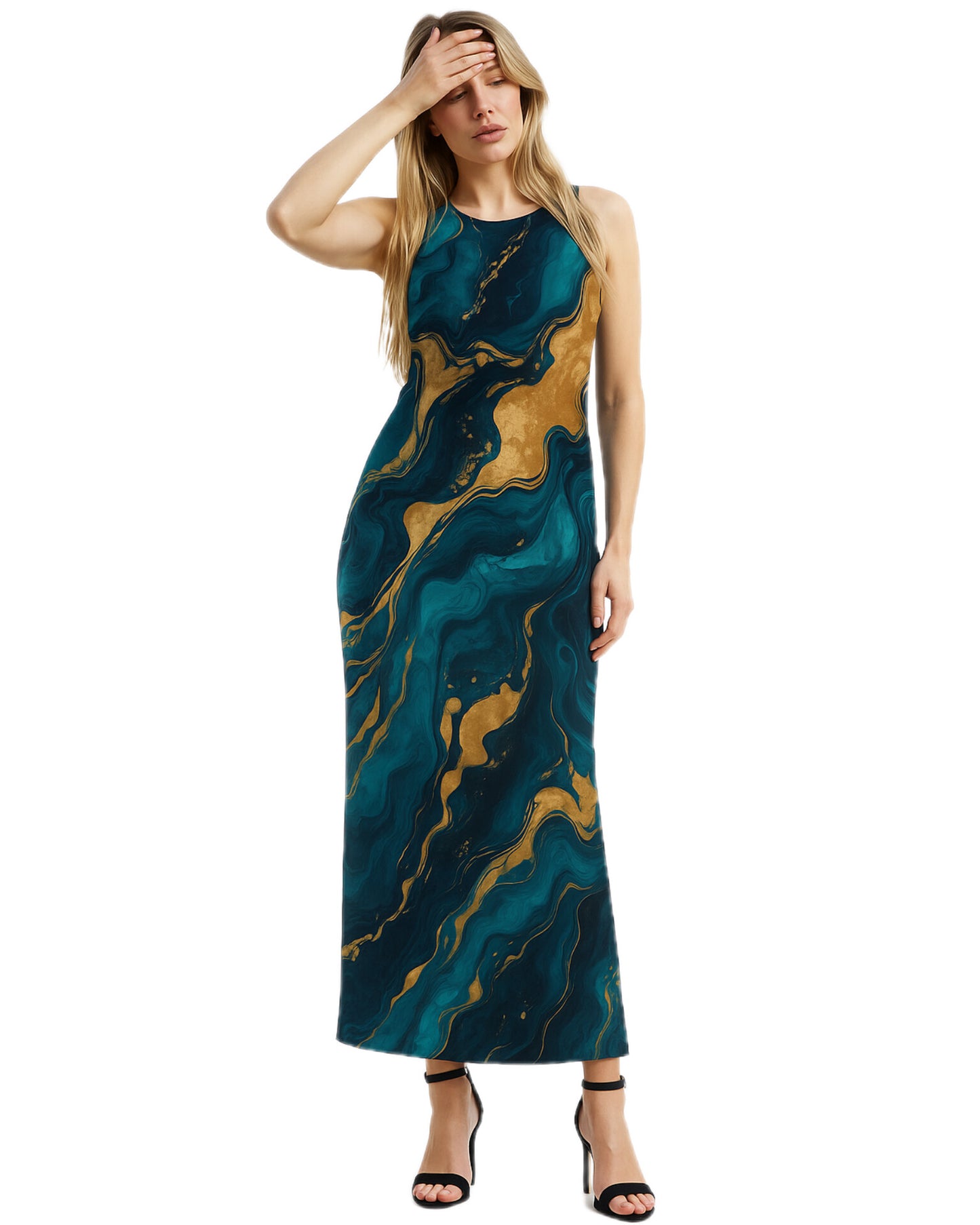 Golden Tide Bodycon Dress